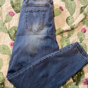 American Blue Serape Skinny jeans